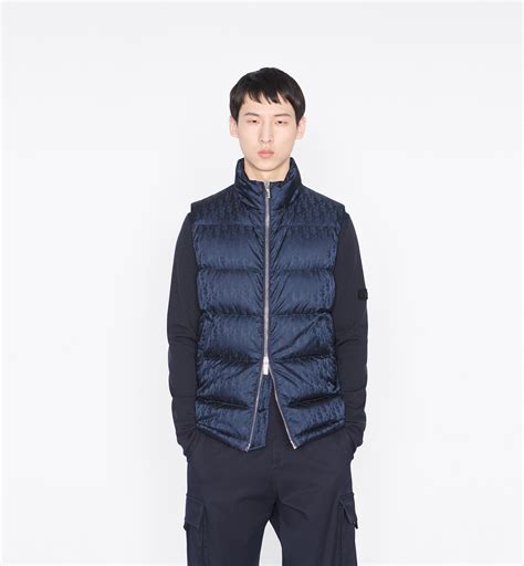 dior oblique oversized down jacket|Dior sleeveless down jacket.